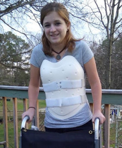 back brace for